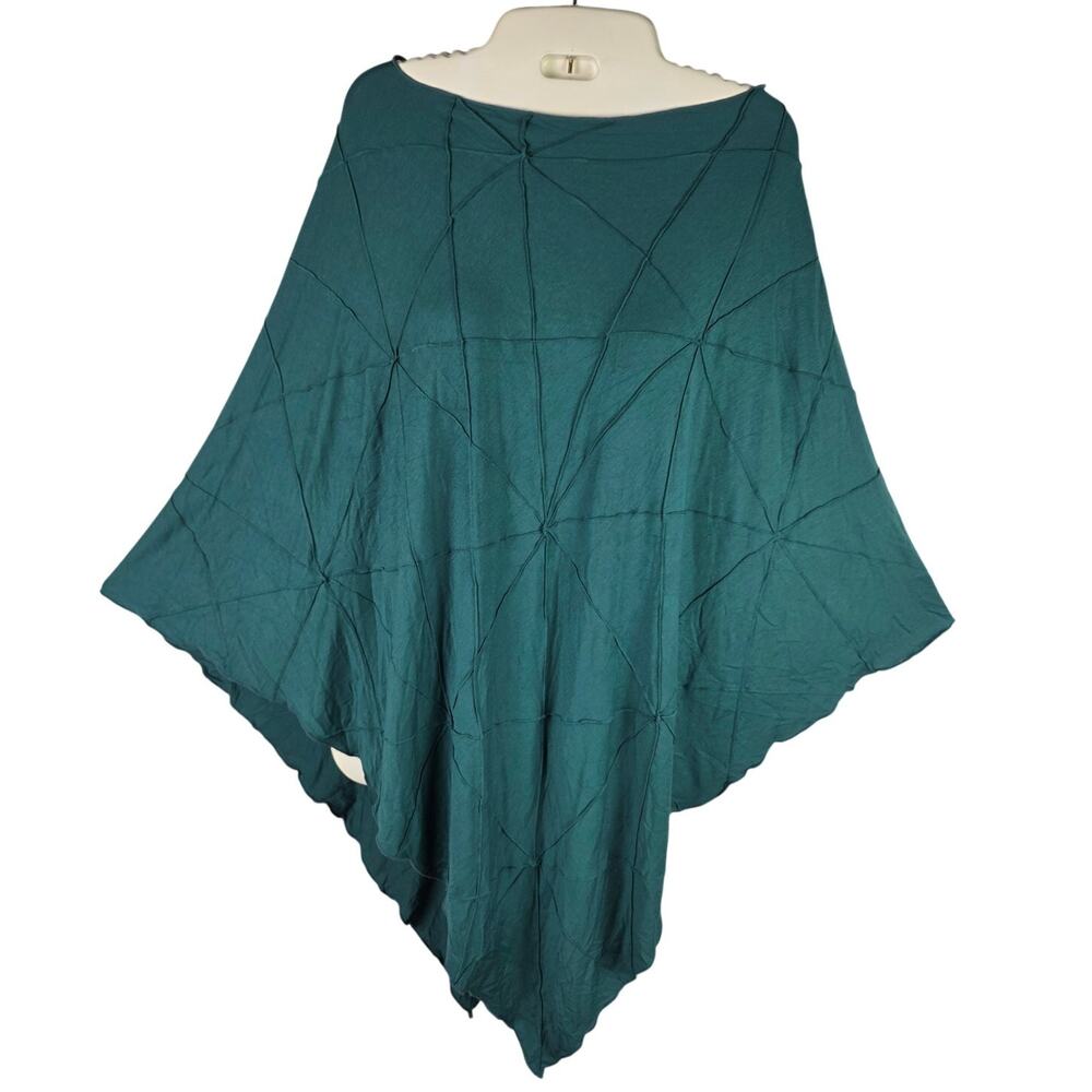 Caraucci Convertible Poncho OS Lightweight Textured Skirt Halter Top Boho EUC